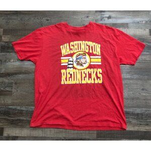 American AF Mens 2XL Washington Rednecks Tee T Shirt Red